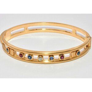 Tamara Comolli Sliding Gems Bangle Bracelet in 18K Yellow Gold